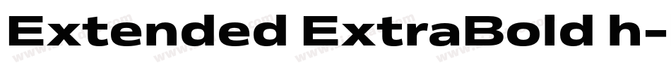 Extended ExtraBold h字体转换